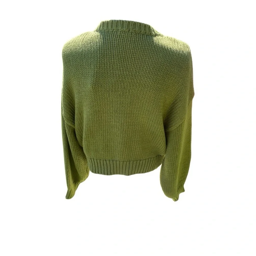Good American Light Green Crew Neck Sweater size 5/6 pristine condition